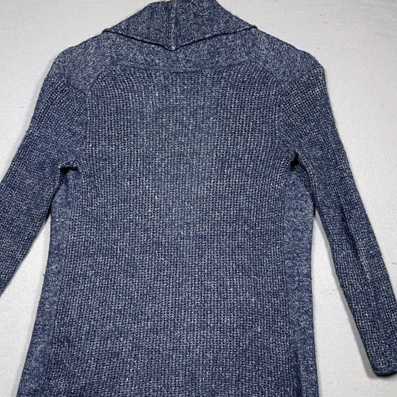 Athleta‎ Sweater Women Size XS Open Front Cardigan Blue Cashmere Linen Blend - Picture 10 of 11